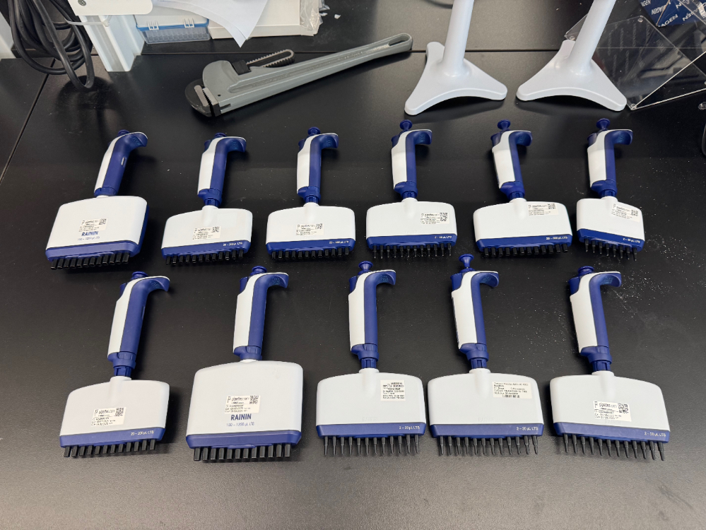 Image of Rainin Pipet-Lite XLS Multichannel Pipettes - Quantity 11